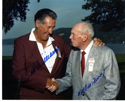 Ted Williams and Bill Terry Dual-Signed 8x10 Photo 